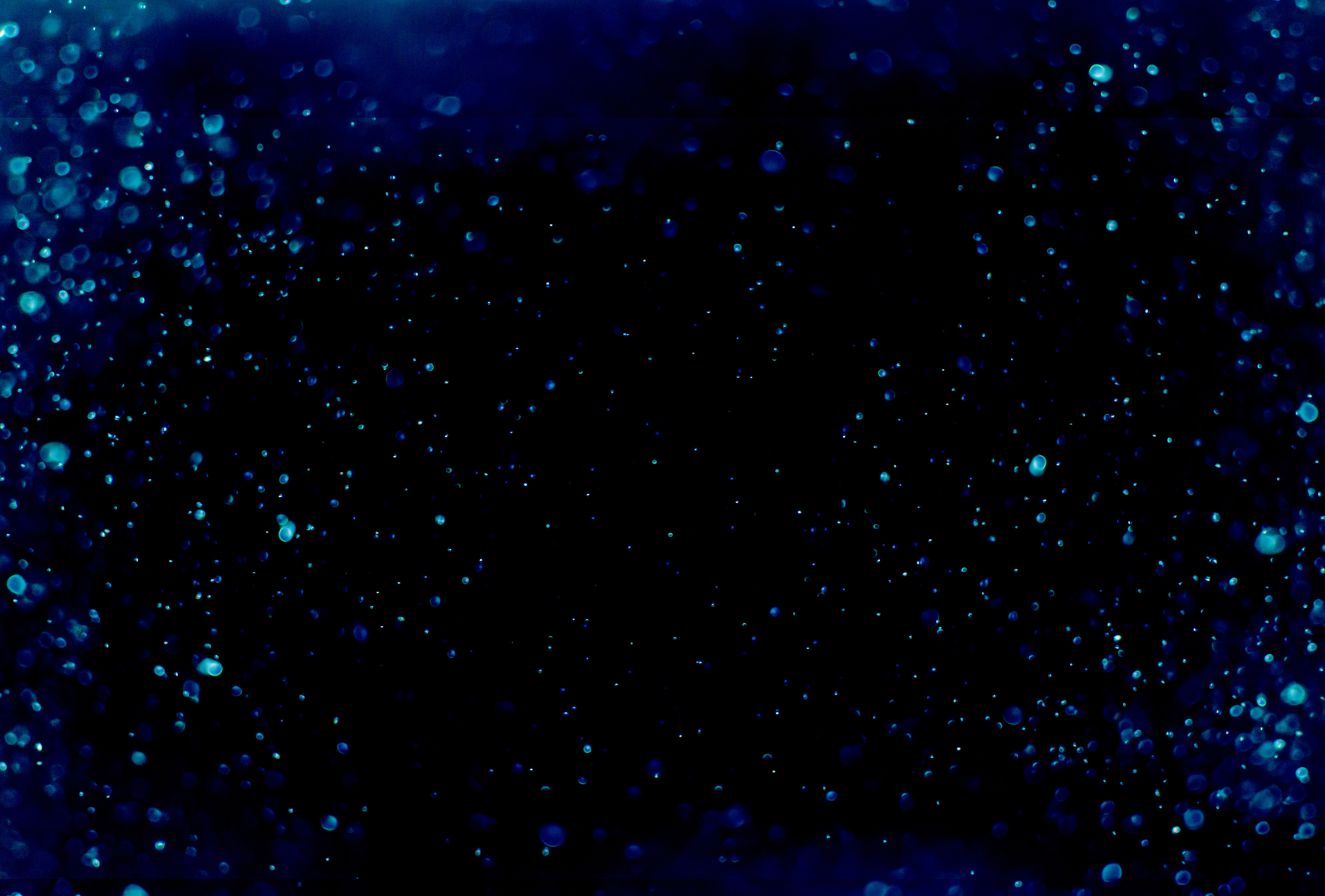 Blue Bokeh on Black Background